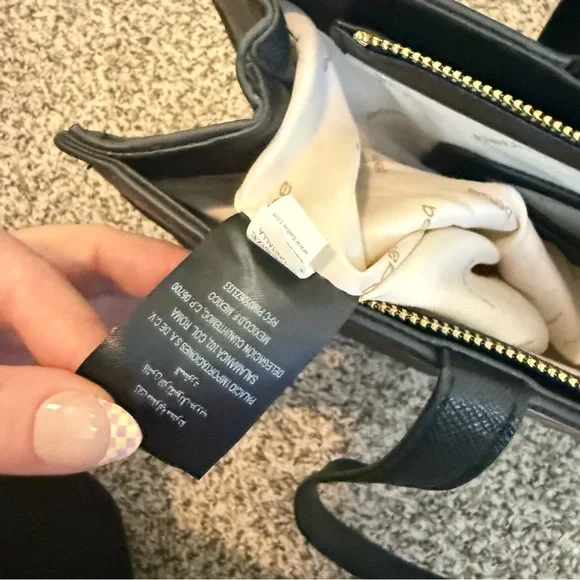 Bebe Los Angeles Monogram Logo Large Women’s Tote Bag with Matching Makeup Bag - Picture 11 of 15